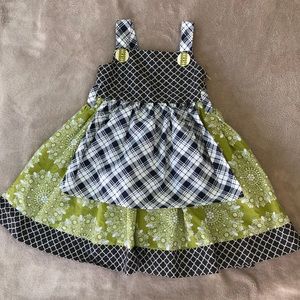 Yellow Abby apron dress